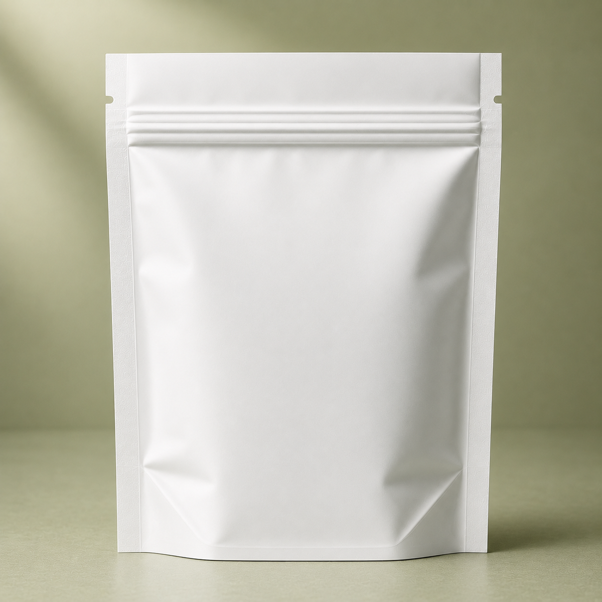 White Matte BOPP custom printed pouch