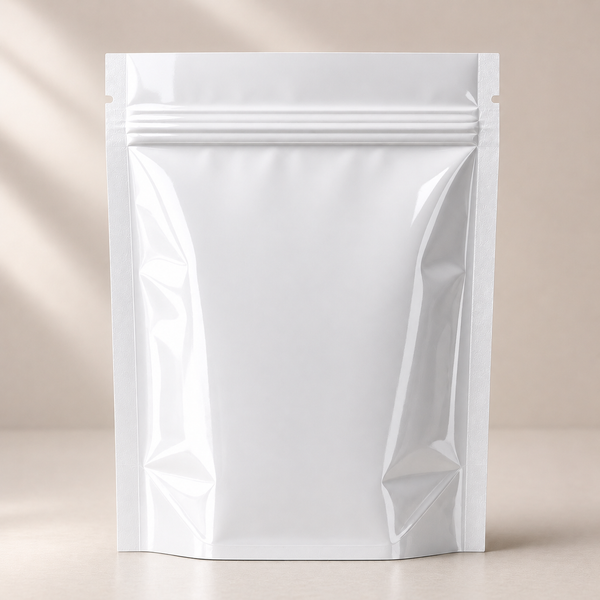 White Gloss PET custom printed pouch